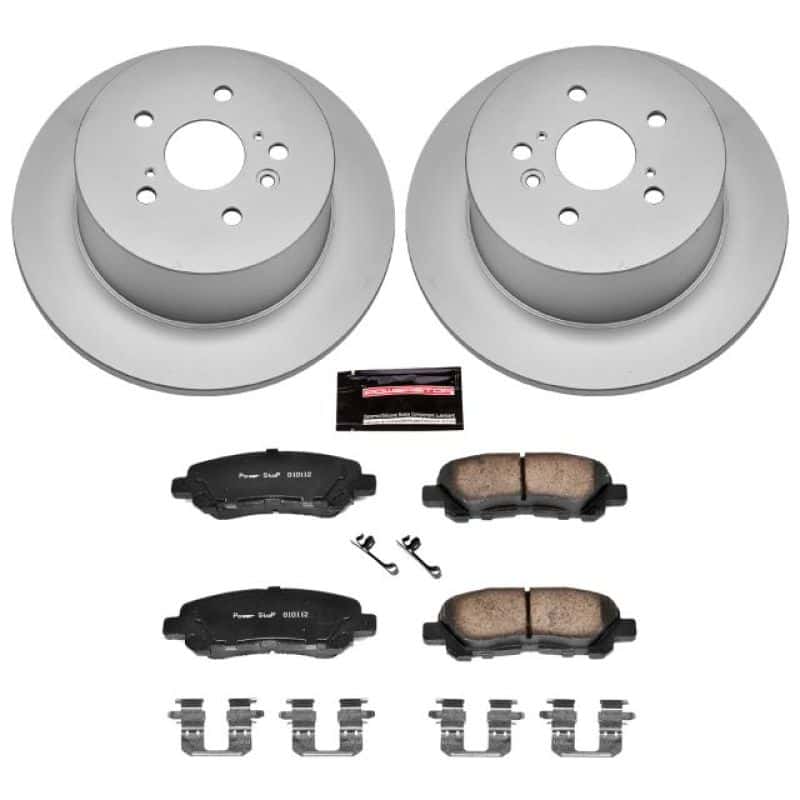 PowerStop — Power Stop 08-13 Toyota Highlander Rear Z17 Evolution Geomet Coated Brake Kit - view 1