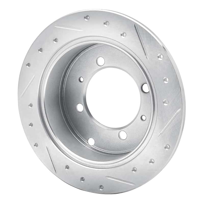 R1 Concepts — R1 92-04 Dodge COLT Rear Left Drilled & Slotted Silver Brake Rotor
R1 Brake Rotor Drill - view 4