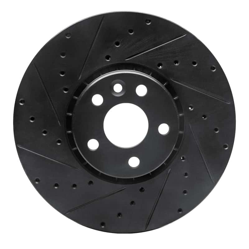 R1 Concepts — R1 10-16 Volvo XC60 Front Left Drilled & Slotted Black Brake Rotor
R1 Brake Rotor Drill - view 1