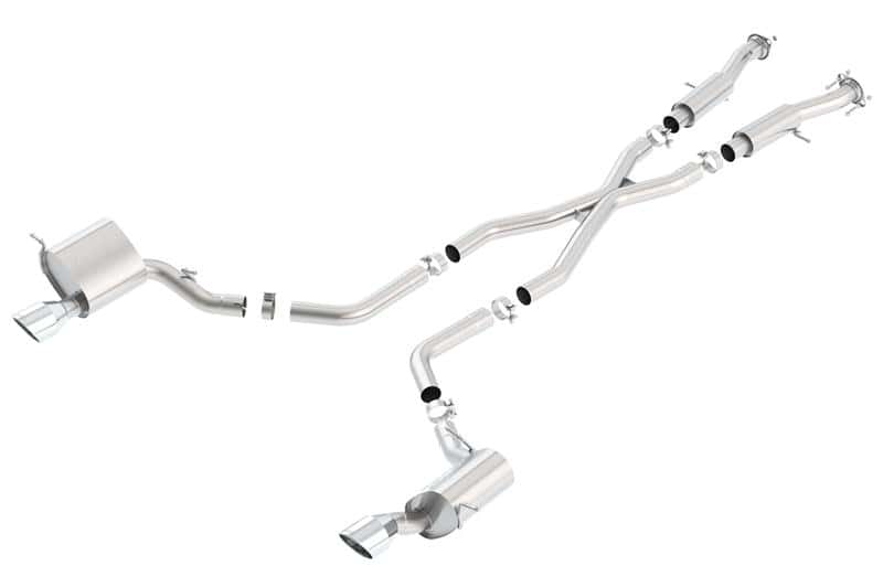 Borla — Borla 2015 Jeep Grand Cherokee SRT8 ATAK Dual Round Rolled Exit Catback Exhaust
Cat-Back System
ExhstSysKt - view 2