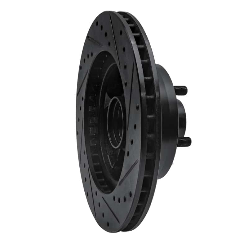 R1 Concepts — R1 68-73 Ford Mustang Front Left Drilled & Slotted Black Brake Rotor
R1 Brake Rotor Drill - view 4
