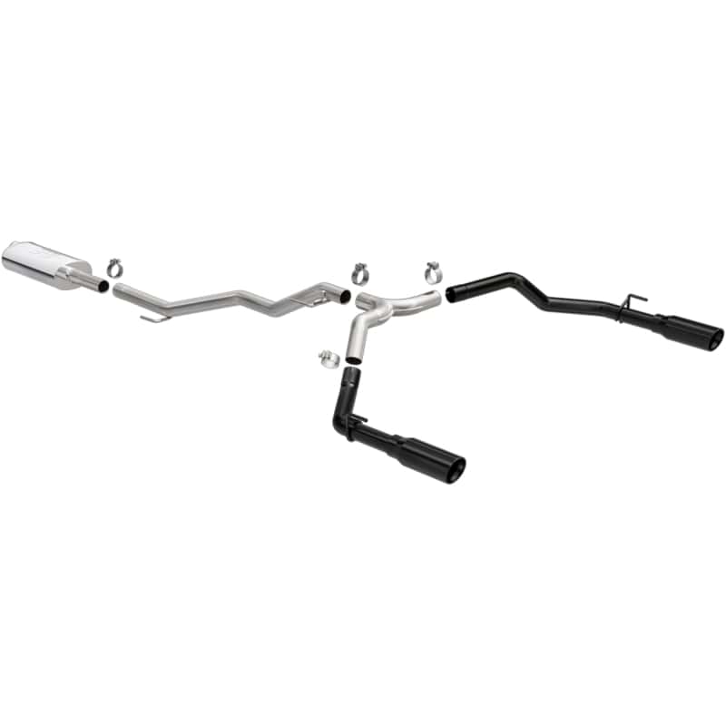 Magnaflow — MagnaFlow 2020 Jeep Gladiator 3in Street Series Dual Split Exit SS Cat-Back Exhaust w/Black Tips
Cat-Back - view 2