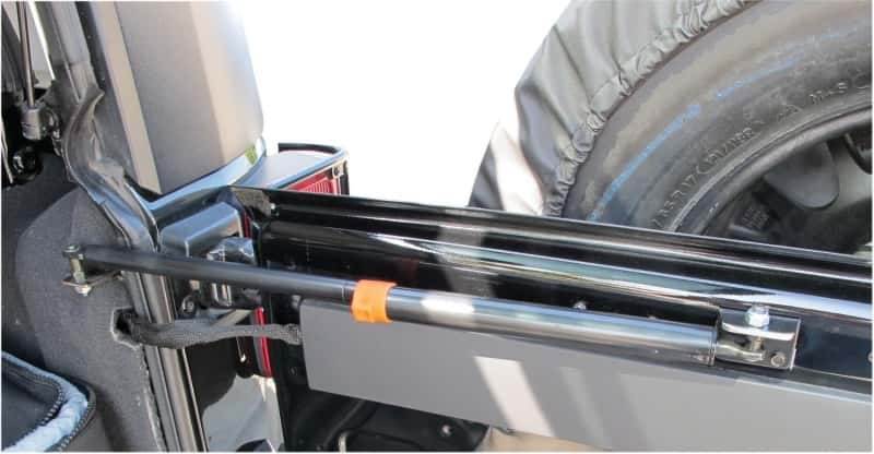 Rampage — Rampage 2007-2010 Jeep Wrangler(JK) Rear Door Heavy Duty Gas Strut - Black
Gas Strut Stabilizer
Lift Support - view 1