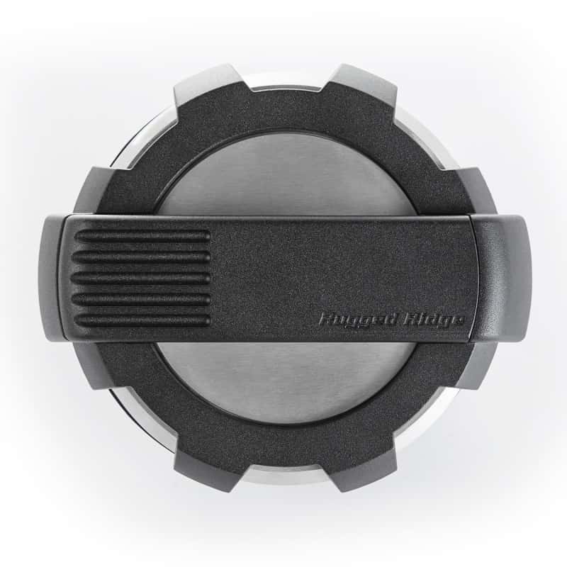 Rugged Ridge — Rugged Ridge Elite Fuel Door Non-Lock Brushed Alum 07-18 Jeep Wrangler JK
Fuel Filler Door - view 3
