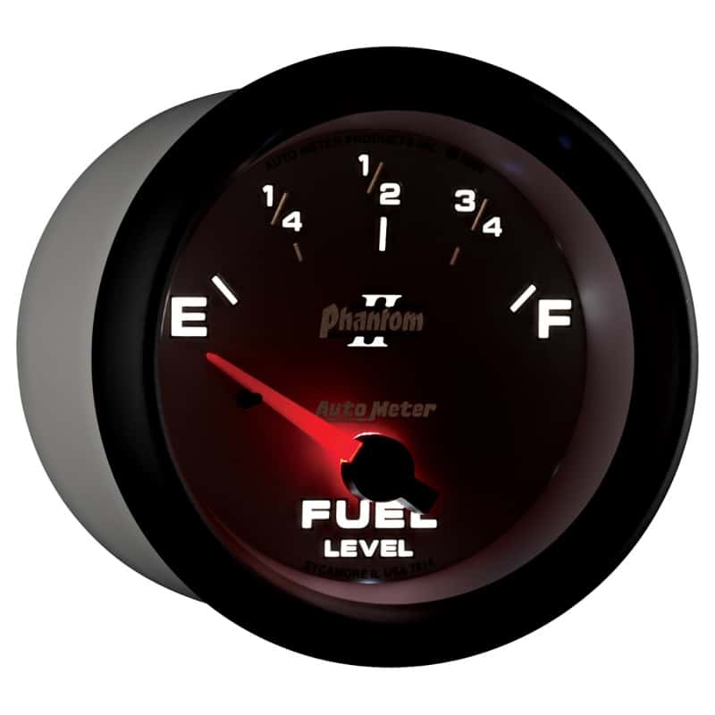 AutoMeter — AutoMeter Gauge Fuel Level 2-5/8in. 0 Ohm(e) to 90 Ohm(f) Elec Phantom II
2-5/8" FUEL LEVEL, 0 - view 12