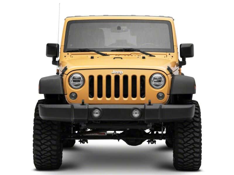 Raxiom — Raxiom 97-18 Jeep Wrangler TJ & JK Axial 7-In LED Headlights w/ DRL- Chrome Housing (Clear Lens)
Headlights - view 3