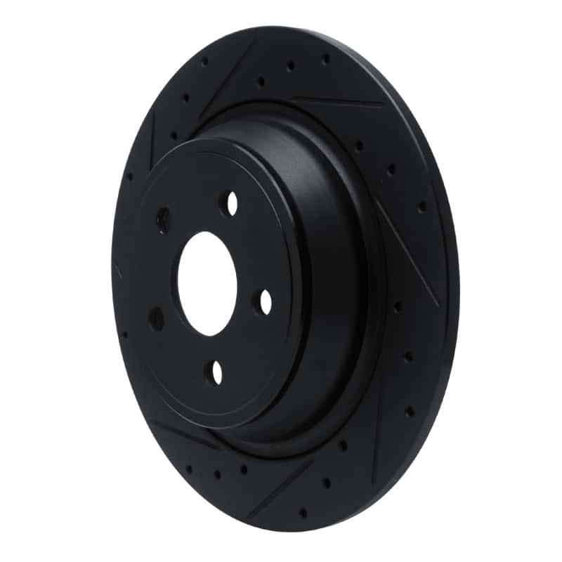 R1 Concepts — R1 15-24 Ford Fusion Rear Left Drilled & Slotted Black Brake Rotor
R1 Brake Rotor Drill - view 2