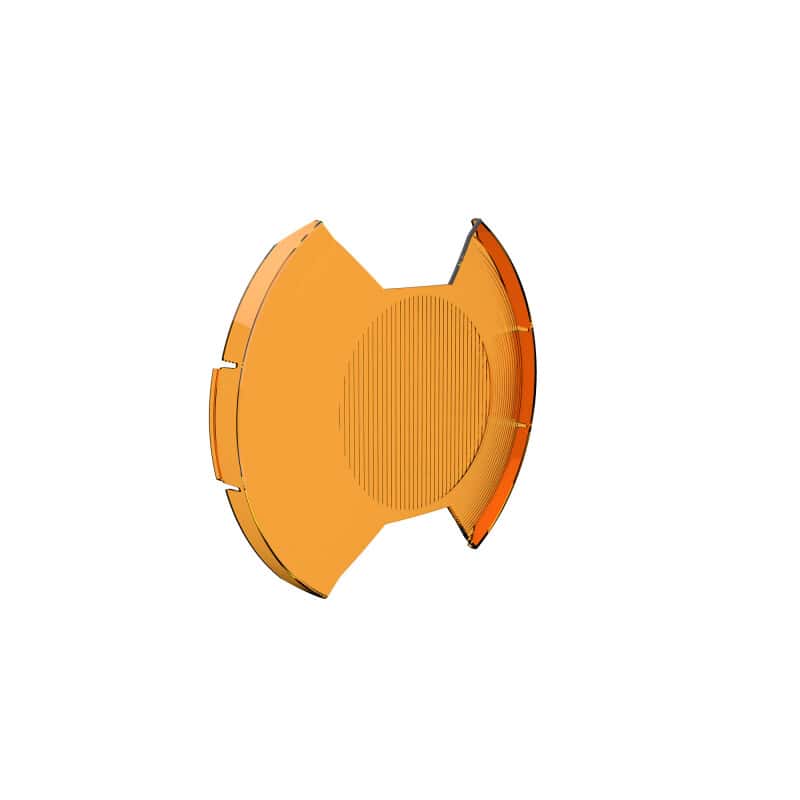KC HiLiTES — KC HiLiTES SlimLite 8in. LED Light Shield Driving (Shield Only) - Amber - view 7