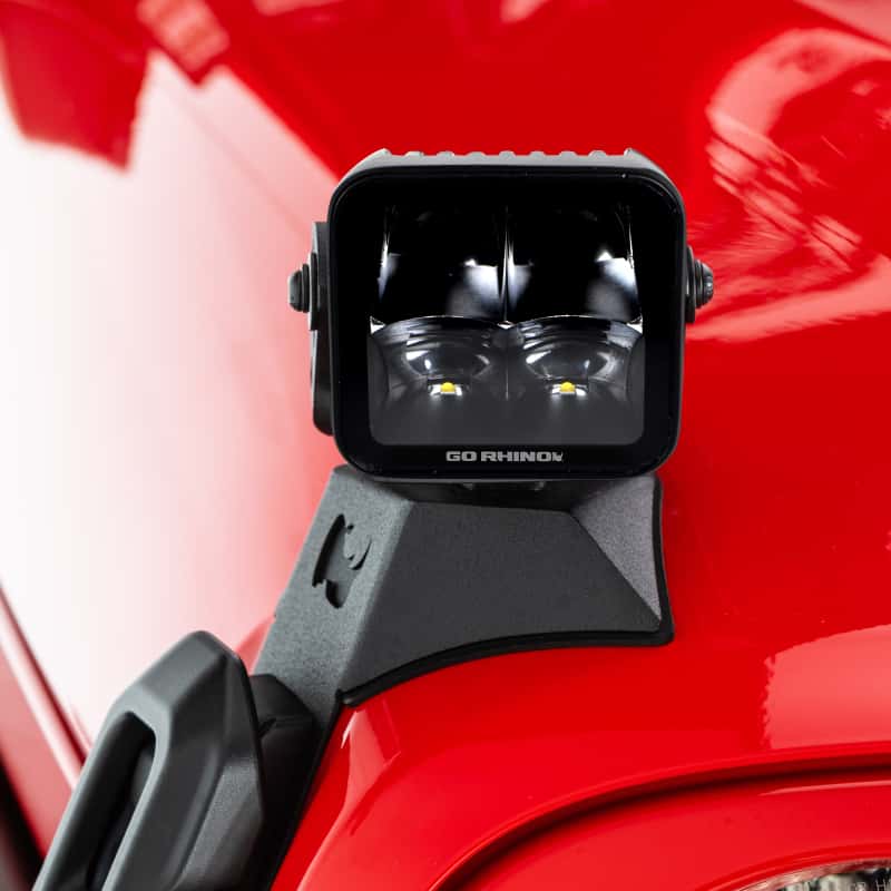 Go Rhino — Go Rhino Xplor Blackout Series Cube LED Spot Light Kit (Surface/Threaded Stud Mnt) 3x3 - Blk (Pair)
BLK-3x3 Spot Lights - view 4