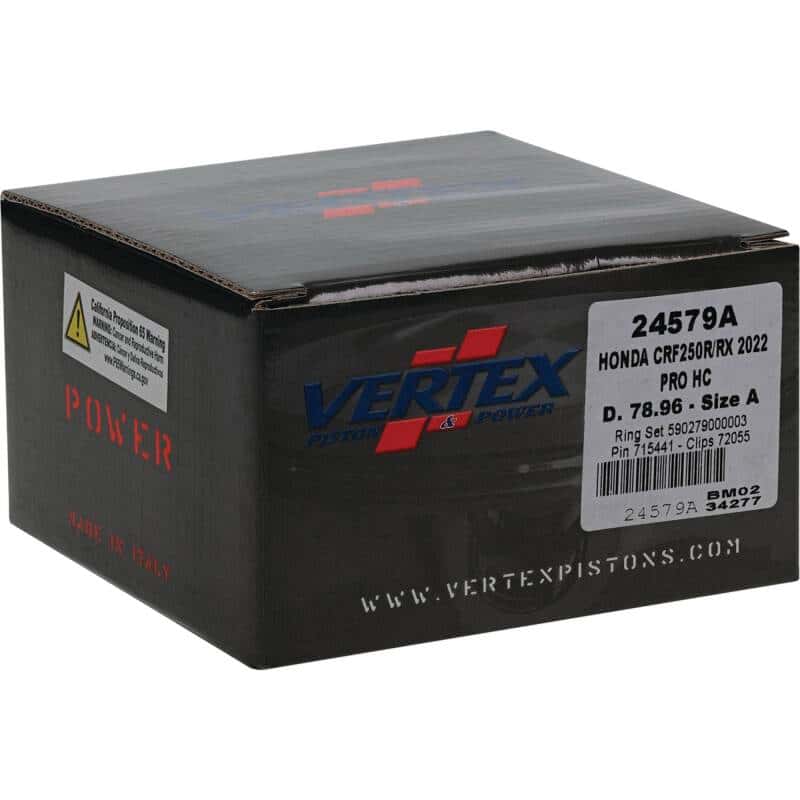 Vertex Pistons — Vertex Piston 22-24 Honda CRF 250 R 250cc Forged High Compression Piston Kit 14.4:1 Comp. - view 5