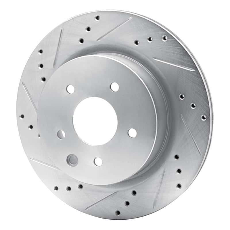 R1 Concepts — R1 09-20 Nissan 370Z Rear Left Drilled & Slotted Silver Brake Rotor
R1 Brake Rotor Drill - view 2
