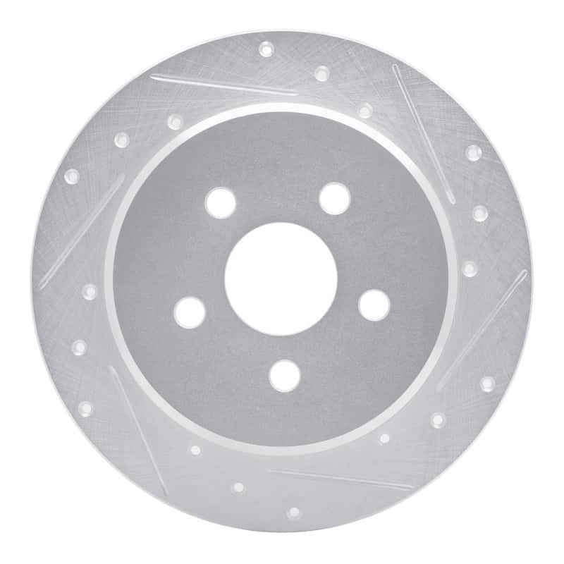 R1 Concepts — R1 95-03 Chrysler PT Cruiser Rear Right Drilled & Slotted Silver Brake Rotor
R1 Brake Rotor Drill - view 1
