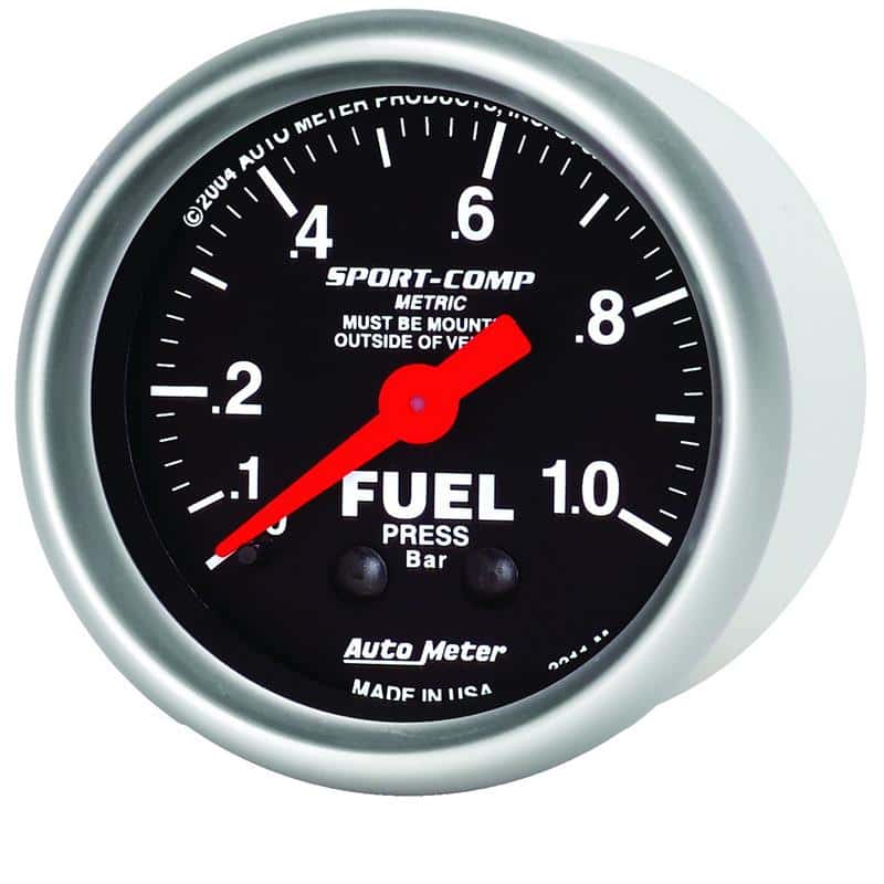 AutoMeter — AutoMeter Gauge Fuel Pressure 2-1/16in. 1.0Kg/Cm2 Mechanical Sport-Comp
2" FUEL PRESS, 0-1.0 - view 4