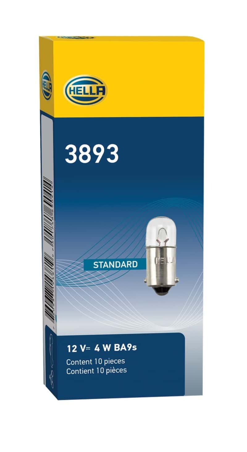 Hella — Hella Bulb 3893 12V 4W BA9s T2.75
3893 Incan Bulb - view 6