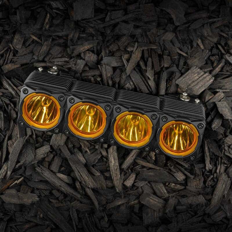 KC HiLiTES — KC HiLiTES FLEX ERA LED Performance Yellow Spot Beam Lens for Light Bars - view 3