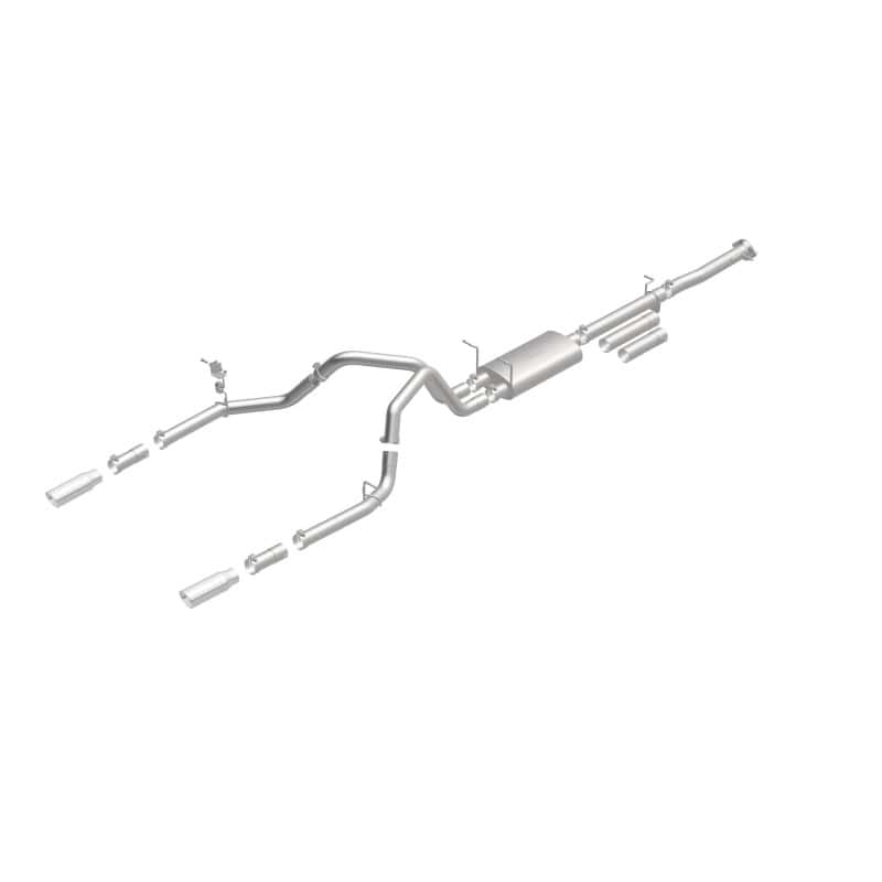 Magnaflow — MagnaFlow Stainless Cat-Back Exhaust 2015 Chevy Silverado 2500HD 6.0L Dual Split Rear Exit 4in
Cat-Back - view 4