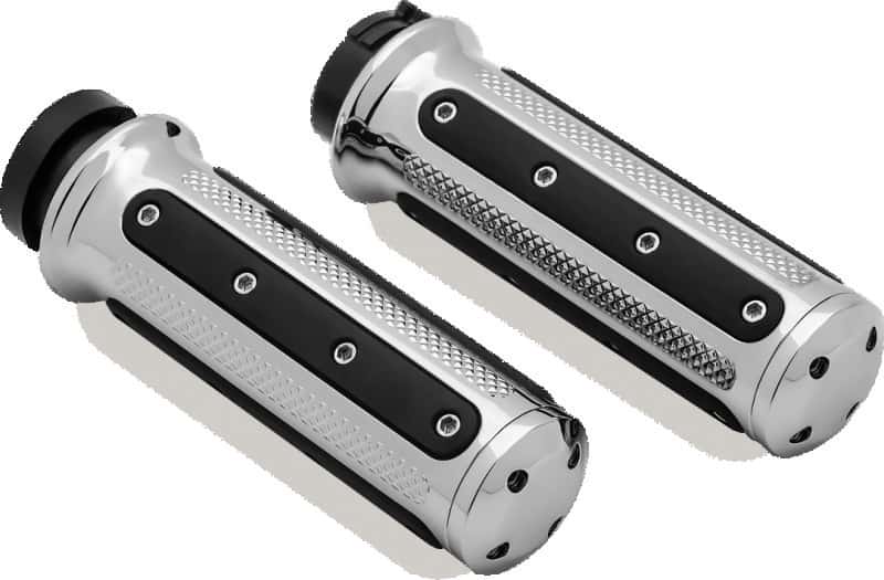 Kuryakyn — Kuryakyn Heavy Industry Grips Throttle-By-Wire Chrome - view 1