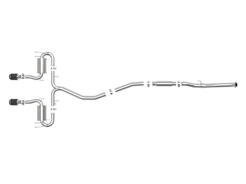 aFe — aFe Takeda 3in 304 SS Cat-Back Exhaust System w/CF Tips 17-20 Honda Civic Sport L4-1.5L (t)
Cat-Back Exhaust - view 3