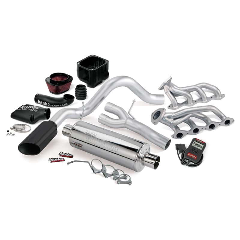 Banks Power — Banks Power 10 Chevy 5.3L CCSB FFV PowerPack System - SS Single Side-Exit Exhaust w/ Black Tip
Performance System - view 1