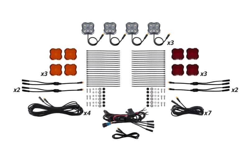 Diode Dynamics — Diode Dynamics Single-Color Rock Light Installer Kit (12-pack) - view 1