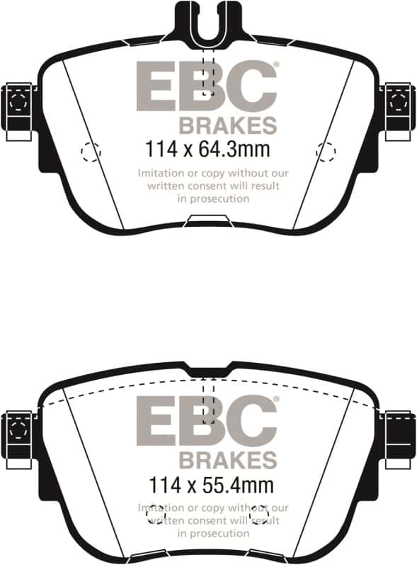 EBC — EBC 2017+ Mercedes-Benz E300 (W213) Greenstuff Rear Brake Pads
Disc Brake Pad - view 1