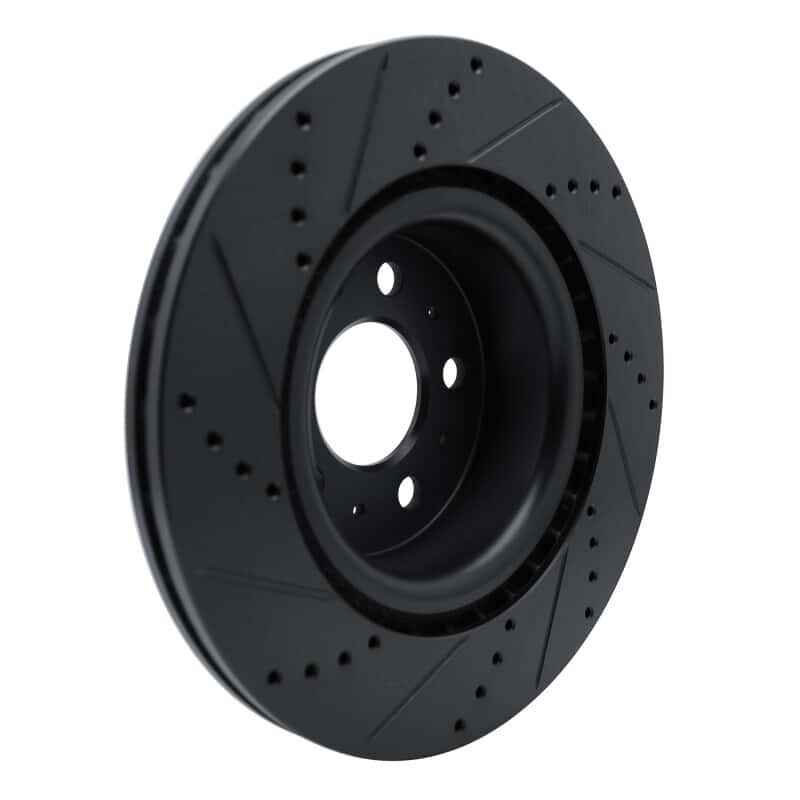 R1 Concepts — R1 17-25 Tesla Model 3 Front Right Drilled & Slotted Black Brake Rotor
R1 Brake Rotor Drill - view 4