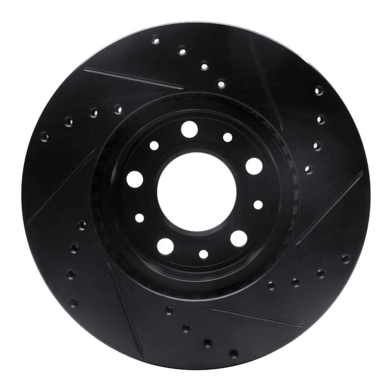 R1 Concepts — R1 91-95 Volvo 780 Front Left Drilled & Slotted Black Brake Rotor
R1 Brake Rotor Drill - view 5