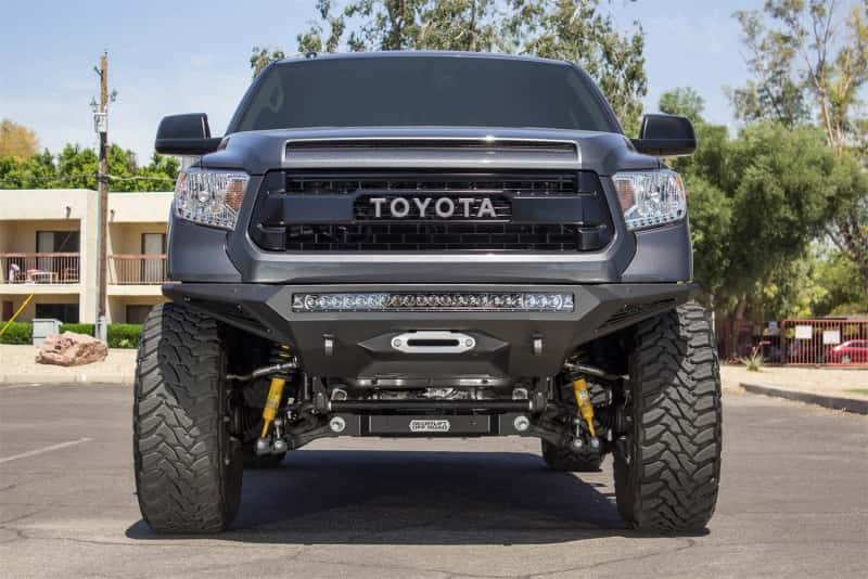 Addictive Desert Designs — Addictive Desert Designs 2014+ Toyota Tundra Stealth Fighter Front Bumper w/Winch Mount & Sensors
Bumper- Front
Bumpers - view 6
