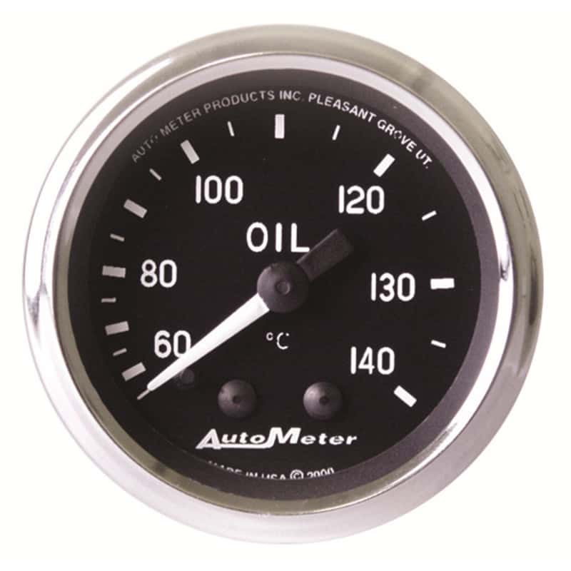 AutoMeter — Autometer Cobra 2 1/16in 60-140 Deg Celsius Mechanical Oil Temperature Gauge
2" OILT 140C M COBRA - view 1