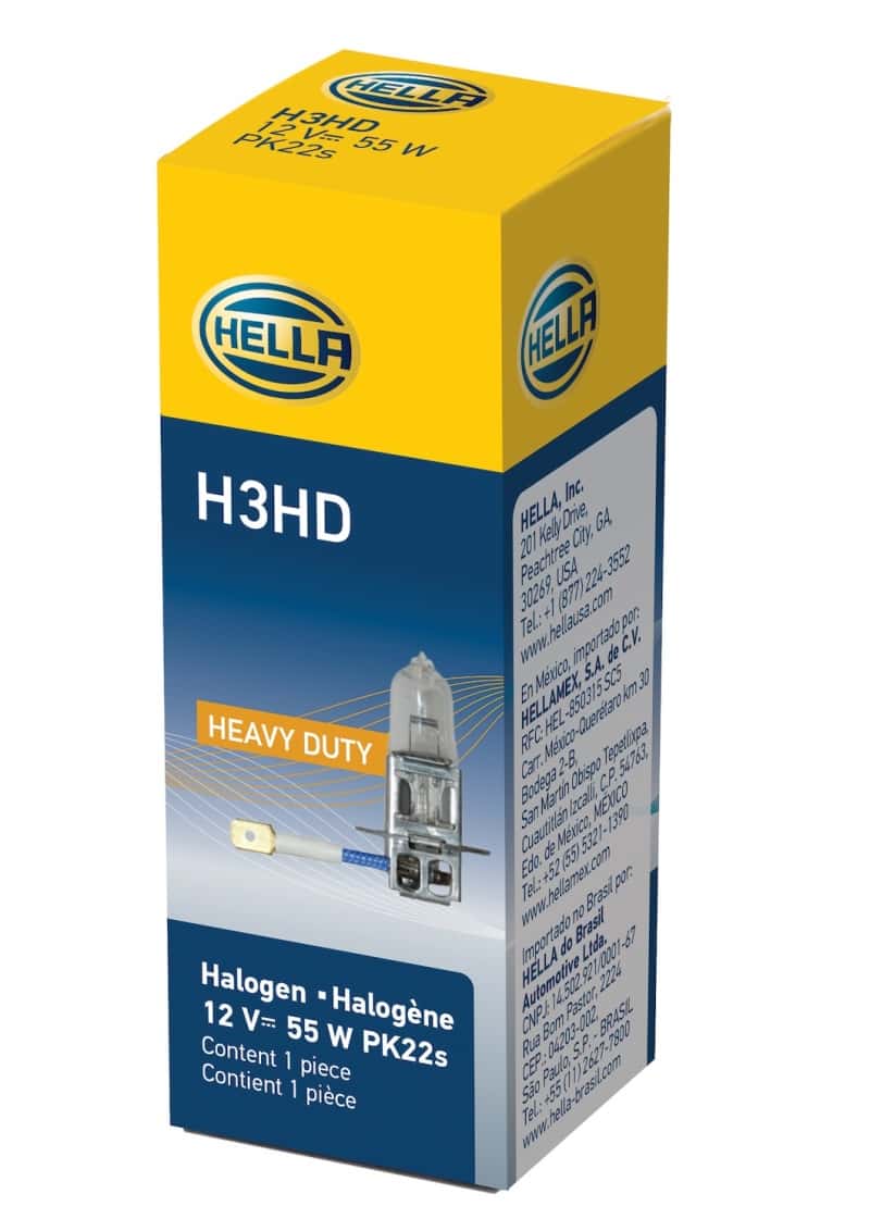 Hella — Hella Bulb H3 12V 55W Pk22S T325 Heavy Duty
H3HD Halogen Bulb - view 6