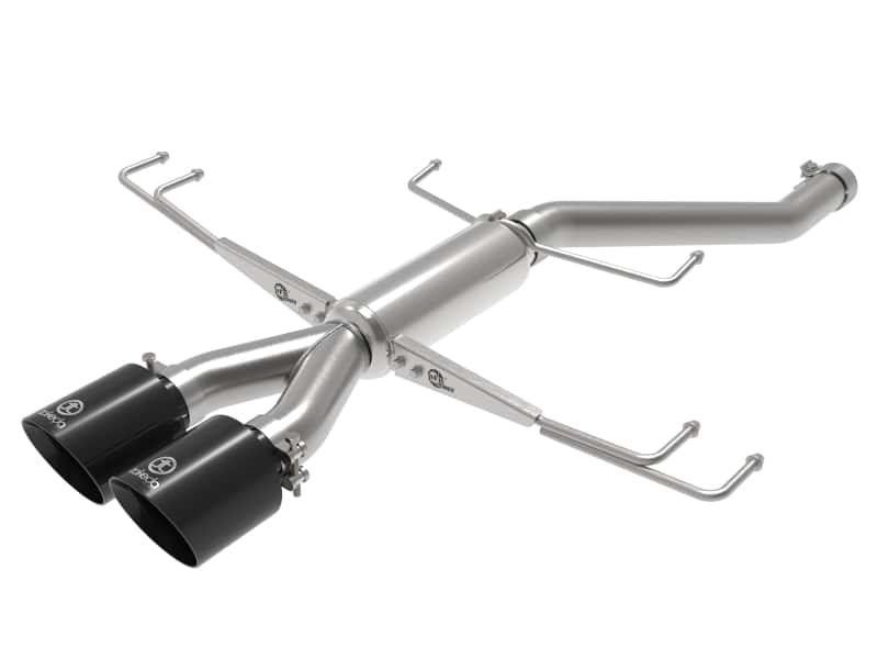 aFe — aFe Takeda 2.5in 304SS Axle-Back Exhaust System 17-19 Honda Civic Type R L4-2.0L (t) - Black Tip
Axle-Back Exhaust - view 1