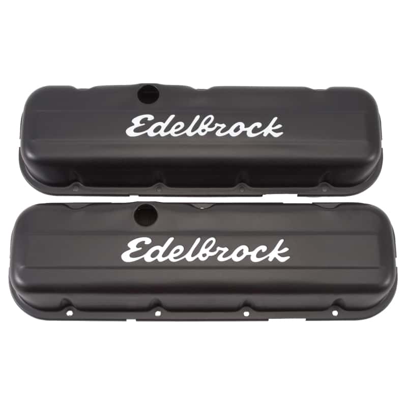Edelbrock — Edelbrock Valve Cover Signature Series Chevrolet 1965 and Later 396-502 V8 Low Black
CHROME/PRO-FLO - view 3