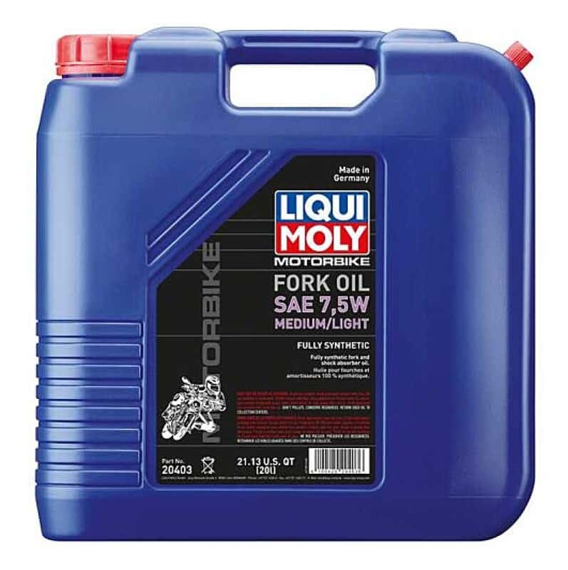 LIQUI MOLY — LIQUI MOLY 20L Motorbike Fork Oil SAE 7.5W Medium/Light
Fork Oil - view 2