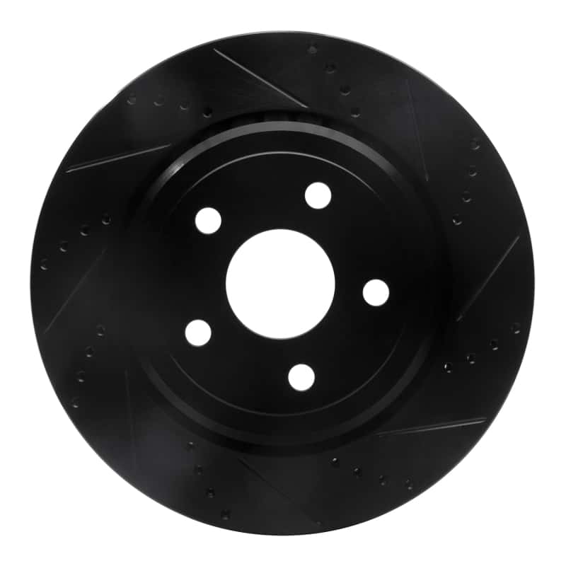 R1 Concepts — R1 12-25 Dodge Durango Rear Right Drilled & Slotted Black Brake Rotor
R1 Brake Rotor Drill - view 1