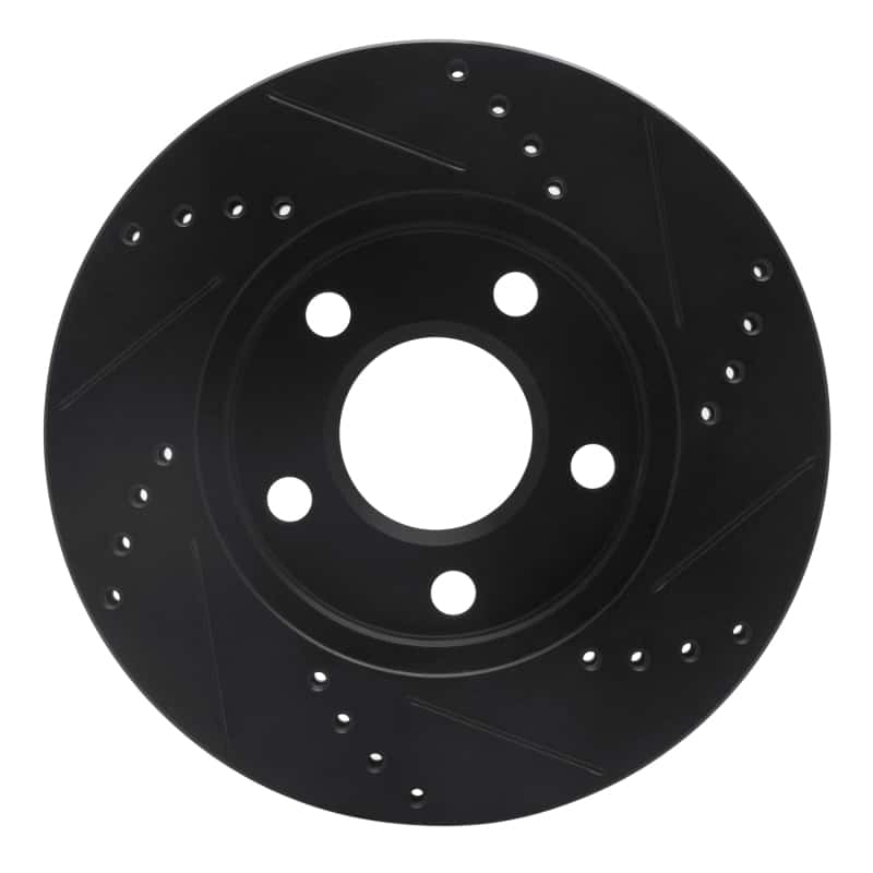 R1 Concepts — R1 97-05 Buick LeSabre Front Left Drilled & Slotted Black Brake Rotor
R1 Brake Rotor Drill - view 5