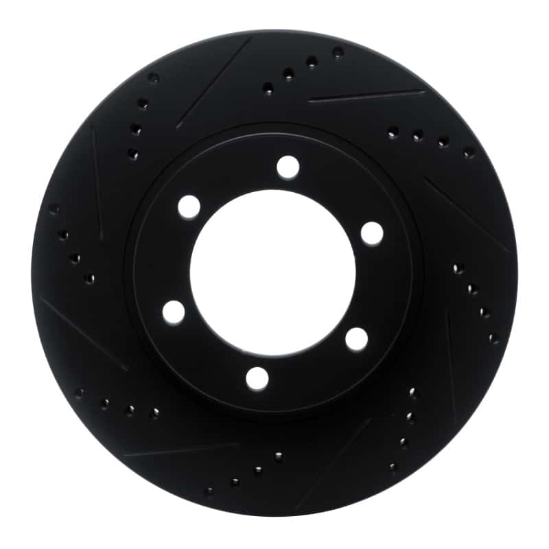 R1 Concepts — R1 03-09 Lexus GX470 Front Left Drilled & Slotted Black Brake Rotor
R1 Brake Rotor Drill - view 1