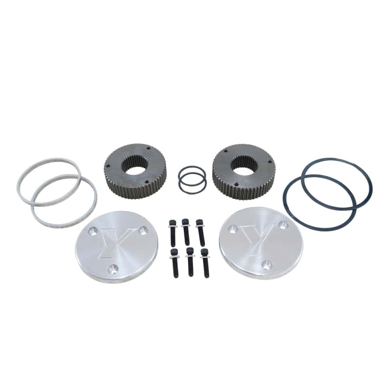 Yukon Gear & Axle — Yukon Gear Hardcore Drive Flange Kit For Dana 60 / 35 Spline Outer Stubs. Yukon Engraved Caps
Drive Flange Kit - view 3
