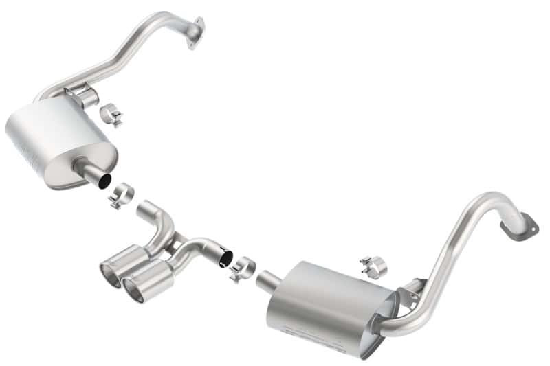 Borla — Borla 14-15 Porsche Cayman/Boxster (981) RWD 2Dr Dual Center Rear Exit Catback 4in Tip Exhaust Sys
Cat-Back System
ExhstSysKt - view 3