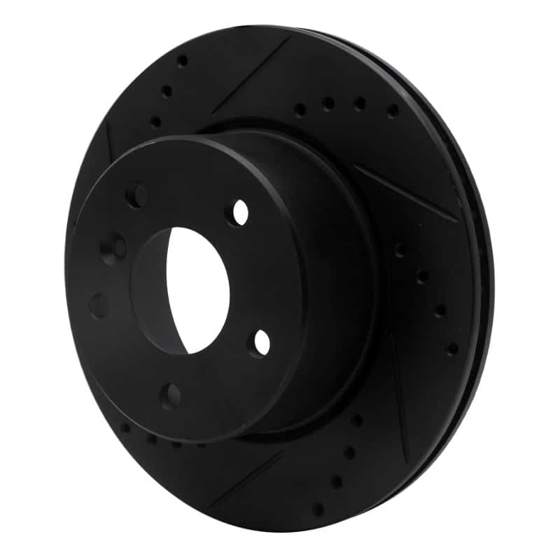 R1 Concepts — R1 99-04 Land Rover Discovery Front Left Drilled & Slotted Black Brake Rotor
R1 Brake Rotor Drill - view 2