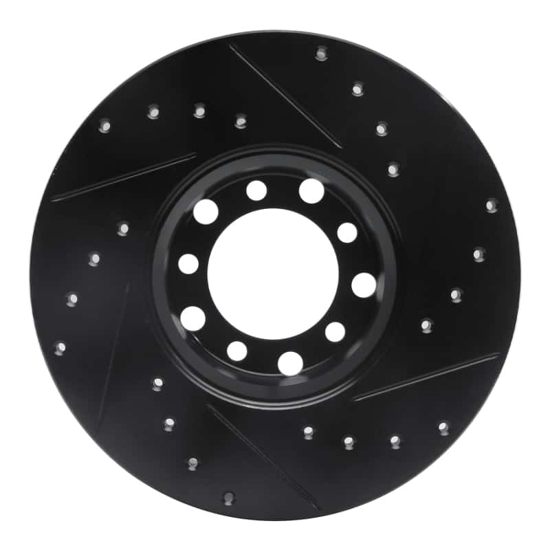 R1 Concepts — R1 73-85 Mercedes-Benz 230 Front Left Drilled & Slotted Black Brake Rotor
R1 Brake Rotor Drill - view 5