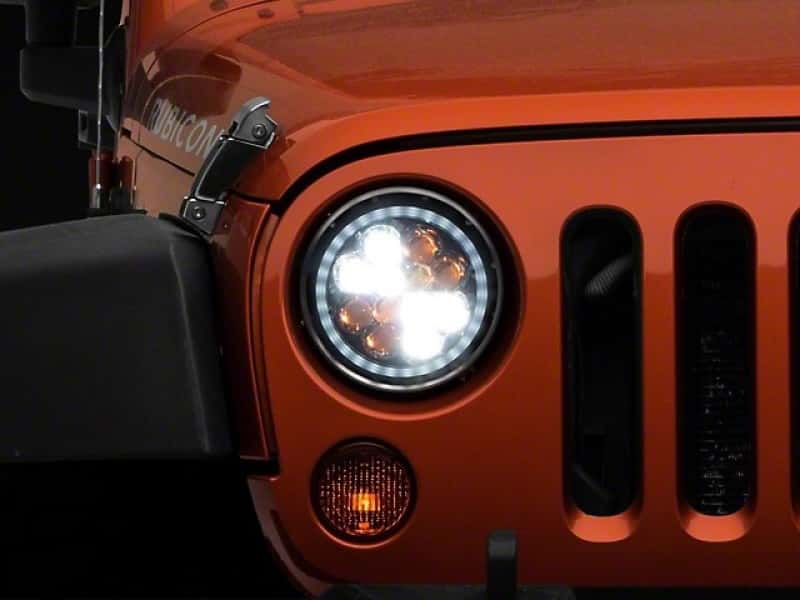 Raxiom — Raxiom 97-18 Jeep Wrangler TJ/JK Axial Spider LED Headlight w/ Amber DRL- Chrome Hsng (Clear Lens)
Headlights - view 2