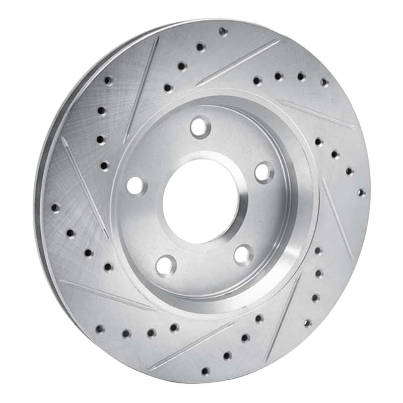R1 Concepts — R1 08-16 Chrysler Town & Country Front Right Drilled & Slotted Silver Brake Rotor
R1 Brake Rotor Drill - view 4