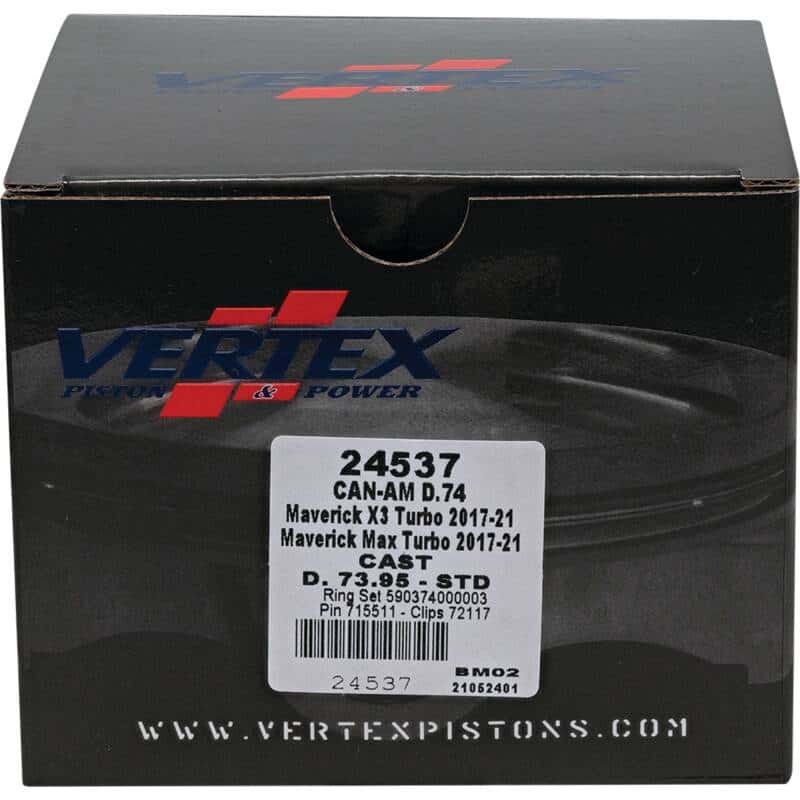 Vertex Pistons — Vertex Piston 2017 Can-Am Maverick X3 900cc Cast Replica Piston Kit - view 4