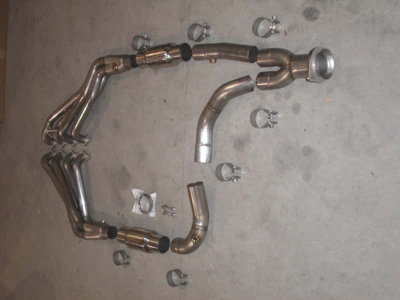 Stainless Works — Stainless Works Chevy/GMC Truck 1999-02 Headers 2WD with Converters
Exhaust System - view 2