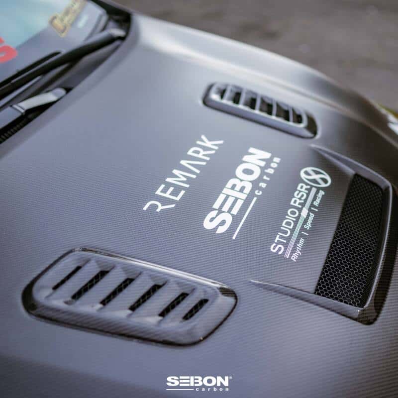 Seibon — Seibon 2023 Toyota GR Corolla VS-Style Double-Sided Carbon Hood  - Gloss Finish - view 9