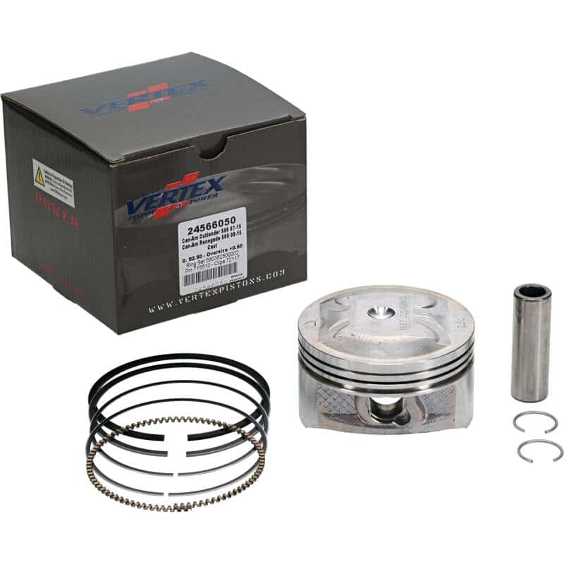 Vertex Pistons — Vertex Piston 07-15 Can-Am Outlander 500 4x4 500cc +0.50mm Oversized Cast Replica Piston Kit - view 2