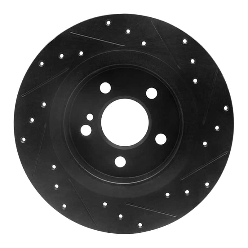 R1 Concepts — R1 12-20 Mercedes-Benz SLC300 Rear Left Drilled & Slotted Black Brake Rotor
R1 Brake Rotor Drill - view 5