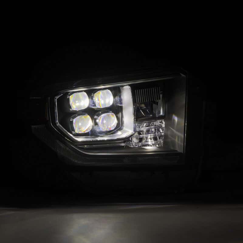 AlphaRex — AlphaRex 14-21 Toyota Tundra NOVA-Series LED Proj Headlights Blk w/Actv Light & Seq. Sig + DRL
Projector Headlights - view 4