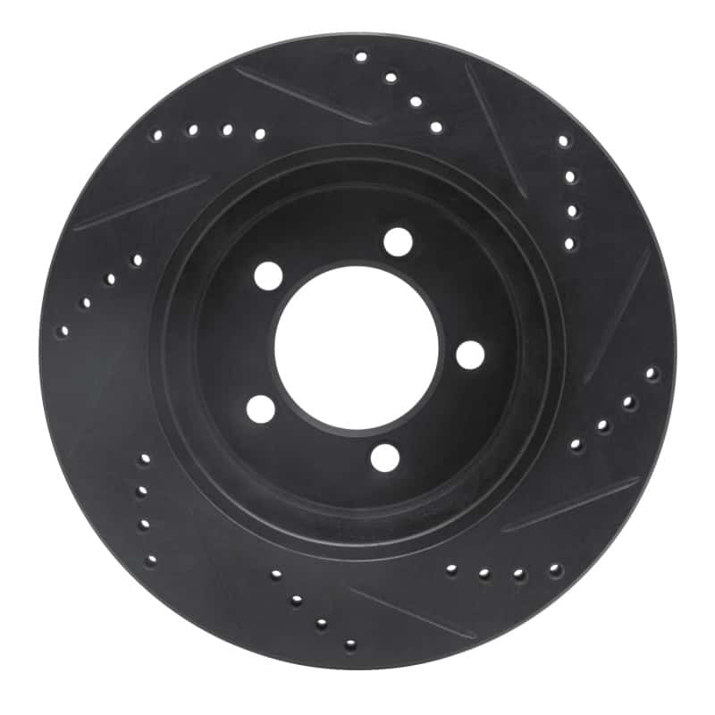 R1 Concepts — R1 02-05 Ford Explorer Front Left Drilled & Slotted Black Brake Rotor
R1 Brake Rotor Drill - view 5