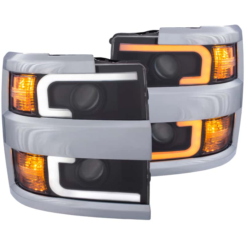 ANZO — ANZO Projector Headlights 15-17 Chevrolet Silverado 2500HD / 3500HD Black w/ Chrome Rim
Head Light Set
HdLtSet - view 12
